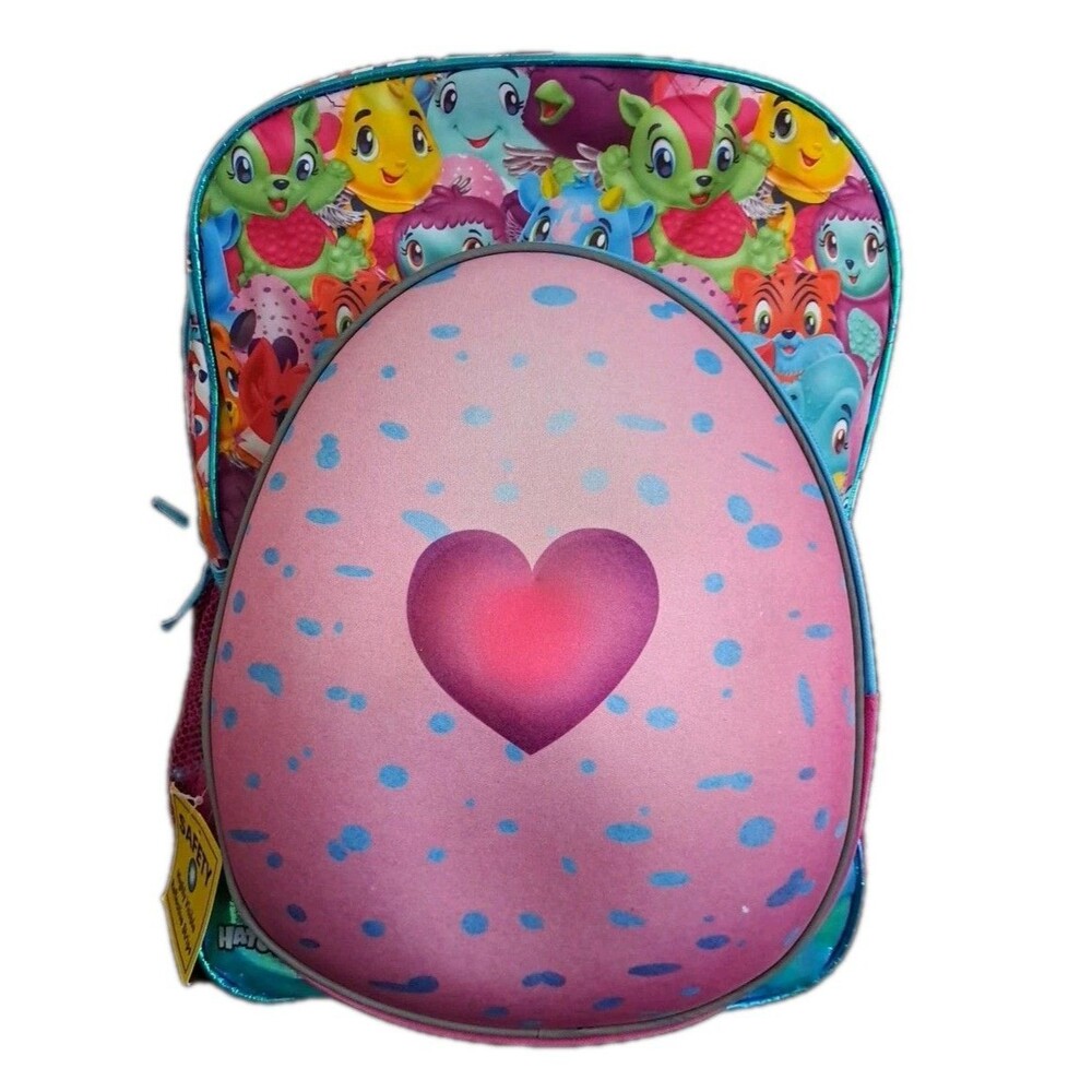 NWT Hatchimals Pink 16" Hatching Egg Backpack School Travel Book Bag